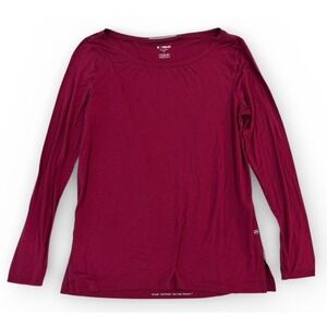 4 Laps Fourlaps Women's Medium Stamina Long Sleeve Tee Quick Dry Red Velvet